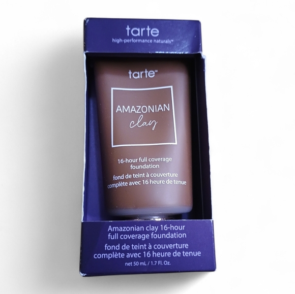 NIB Tarte Amazonian Clay Foundation Rich Honey 57H 16 Hr Full Coverage - Picture 2 of 4